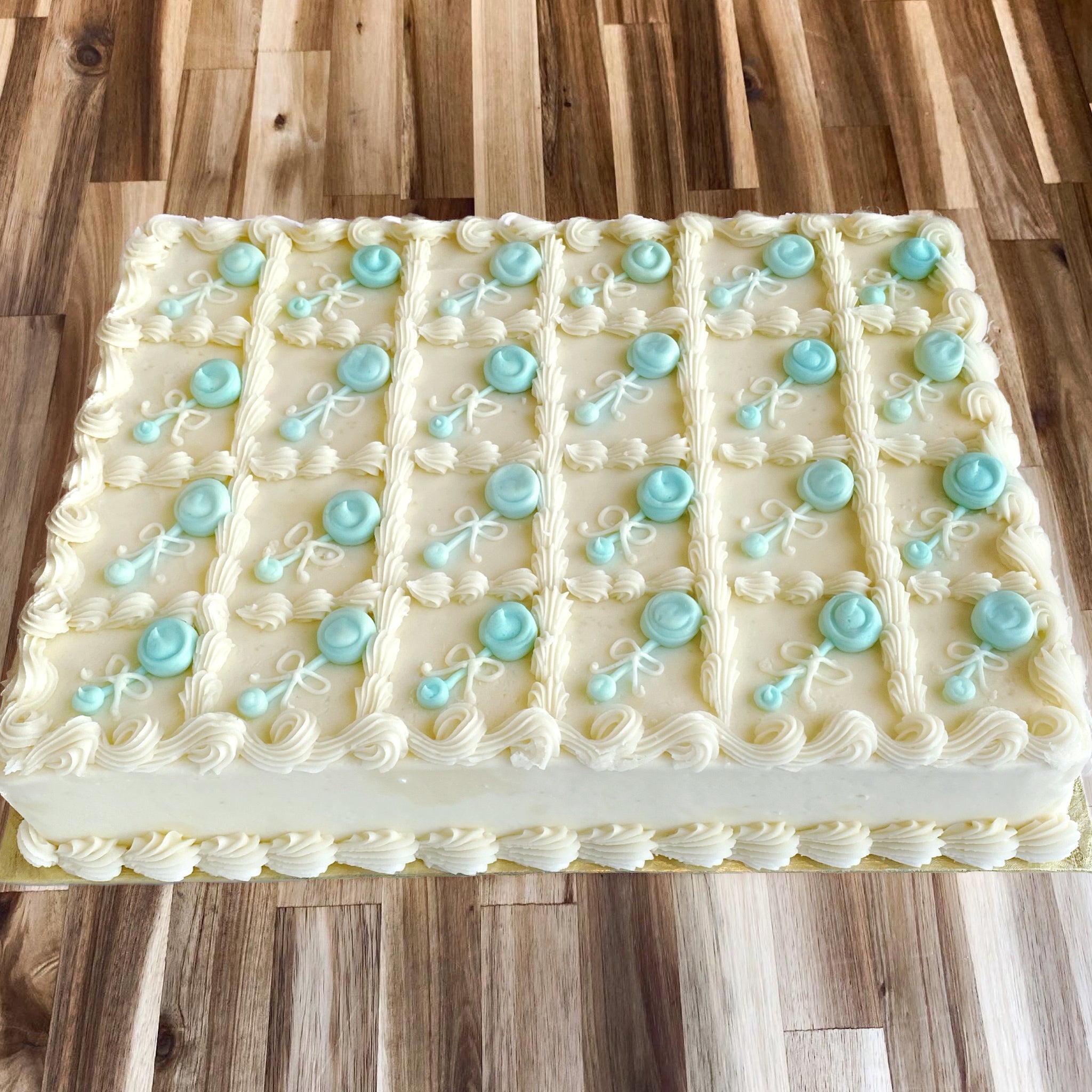 Sweet Repeat Sheet Cake – Muddy's Bake Shop