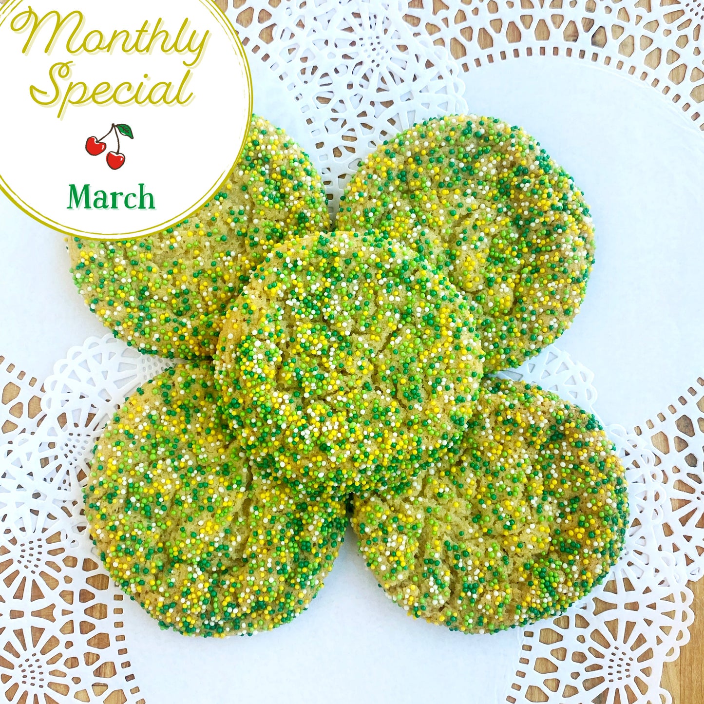 Saint Patrick's Day Sprankle Cookies: March Special