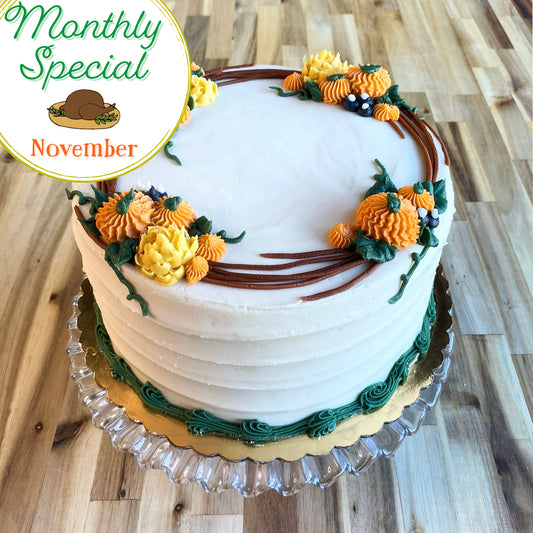 Autumn Wreath - Decorated Cake