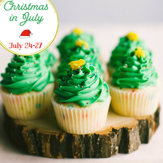 Christmas Tree Cupcakes: July 24-27
