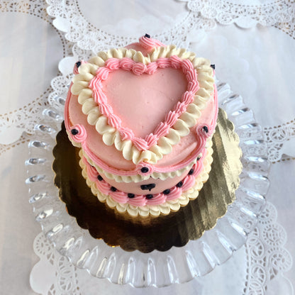 Vintage Valentine- Decorated Cake