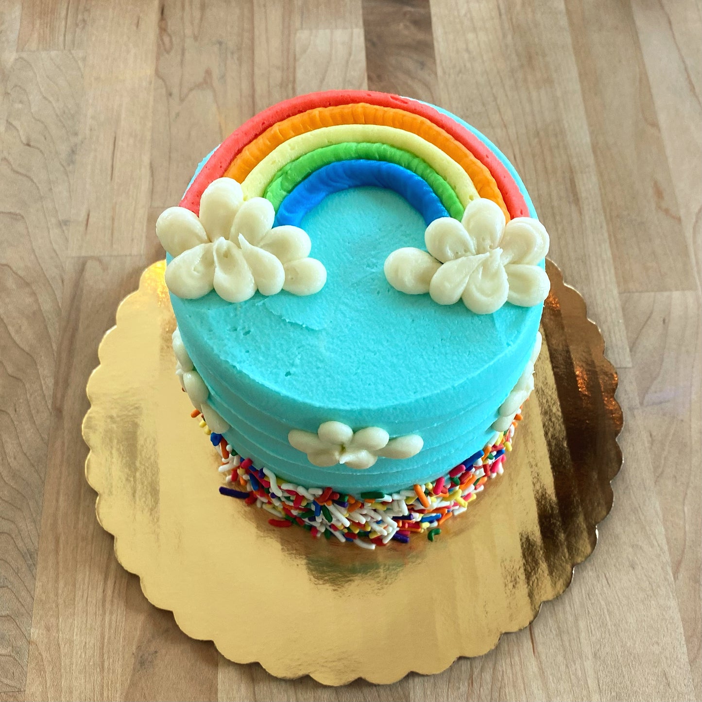 Rainbow Revelry- Decorated Cake