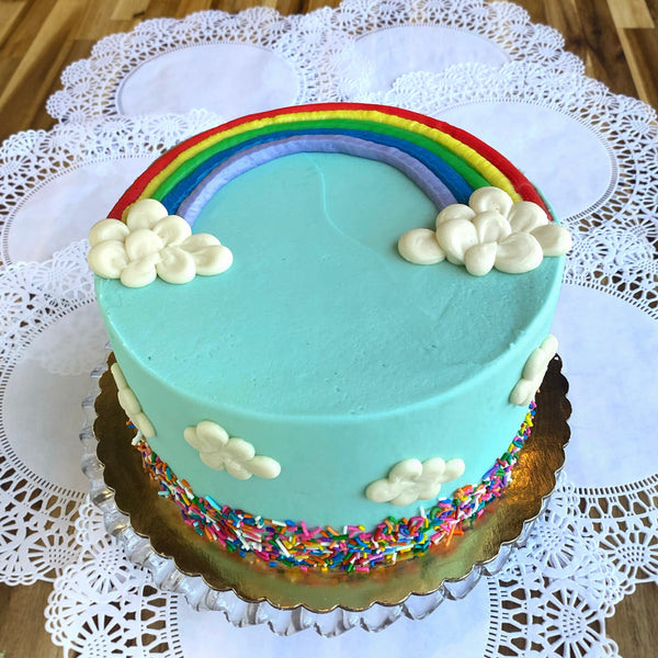 Rainbow Cake | Crustabakes